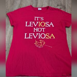 Harry Potter Theme Port and Company Red Leviosa Tee